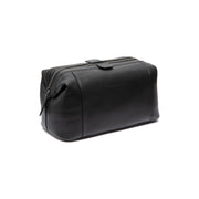 
Biassa Full-Grain Leather Toiletry Bag in Classic 100% Full-Grain Leather - Front Profile View & Tailored Silhouette | Buy Online