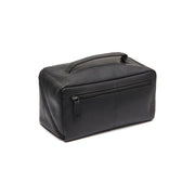 
Tailored Rib Cuffs & Hem Craftsmanship Construction Detail on Elmia Full-Grain Leather Toiletry Bag