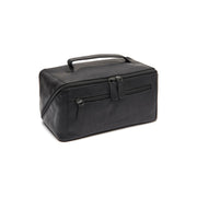 
Elmia Full-Grain Leather Toiletry Bag in Classic 100% Full-Grain Leather - Front Profile View & Tailored Silhouette | Buy Online