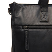 
Adana Full-Grain Leather Tote Bag - Structured Side Profile Showing Gusset Depth & Expansion Capacity