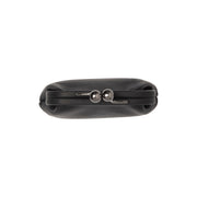 
Classic 100% Full-Grain leather Wallet - Rear Perspective Showing Reinforced Leather Straps & Stitching