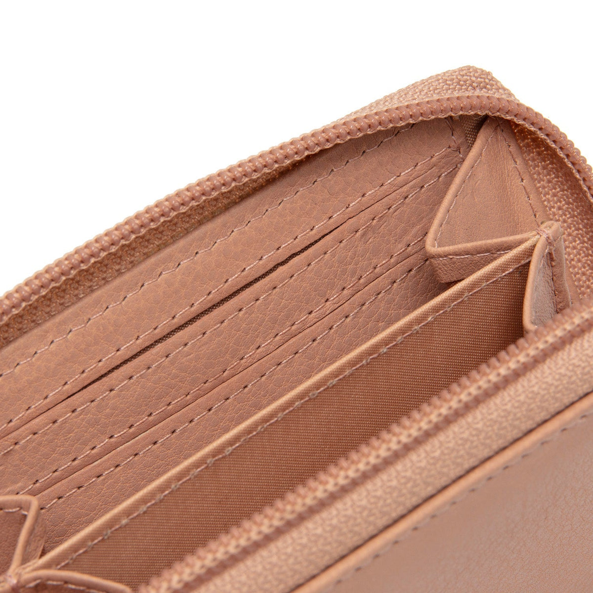 
Vintage Rose Leather Wallet Floren, detail view 1