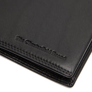 
Solid Antique Brass Hardware & Heavy-Duty Dual Zipper Detail on Hanson Full-Grain Leather Wallet