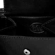 
Solid Antique Brass Hardware & Heavy-Duty Dual Zipper Detail on Harlem Full-Grain Leather Wallet