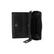 
Classic 100% Full-Grain leather Wallet - Rear Perspective Showing Reinforced Leather Straps & Stitching