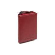 
Red Leather Wallet Lenwick, front view