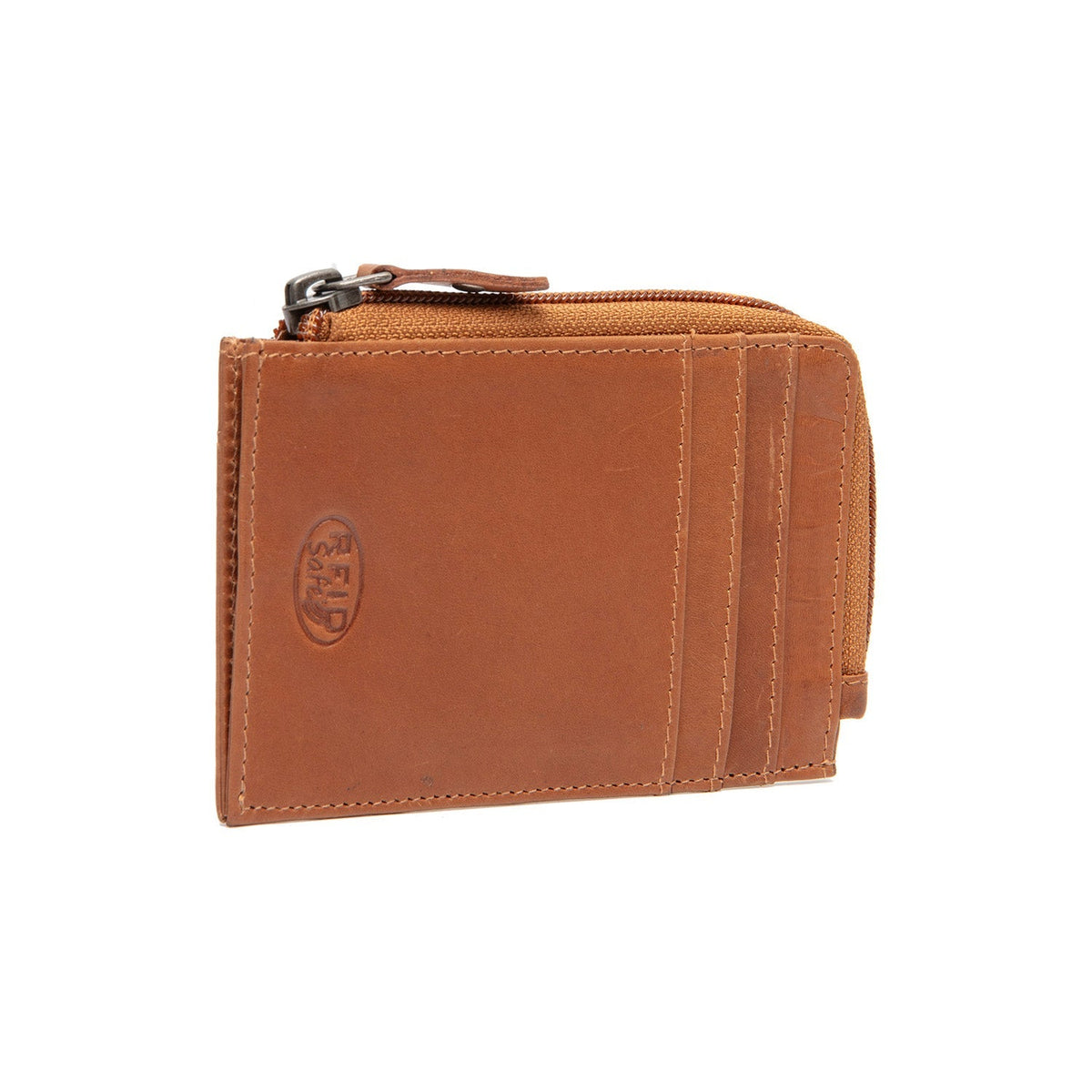 
Cognac Leather Wallet Livenza, detail view 4