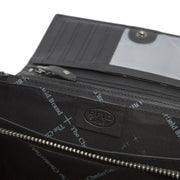
Mirthe Full-Grain Leather Wallet - Structured Side Profile Showing Gusset Depth & Expansion Capacity