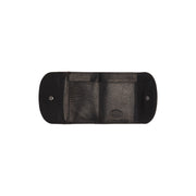
Newton Full-Grain Leather Wallet - Structured Side Profile Showing Gusset Depth & Expansion Capacity