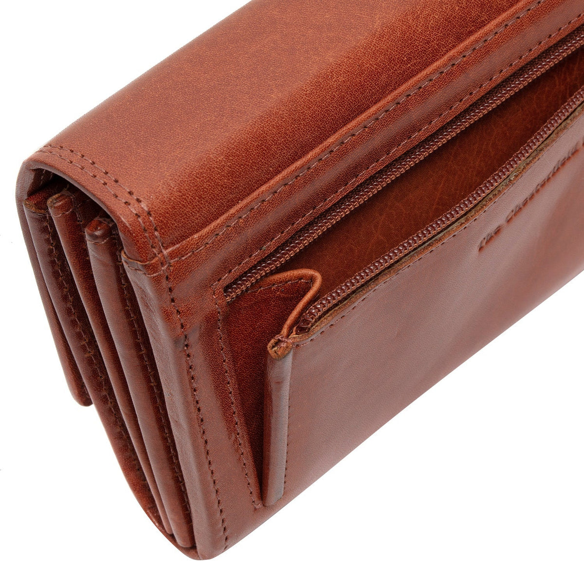 
Cognac Leather Wallet Rivalto, detail view 5
