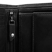 
Ruby Full-Grain Leather Wallet - Structured Side Profile Showing Gusset Depth & Expansion Capacity
