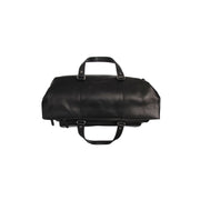 
Lazio Full-Grain Leather Weekender Bag - Structured Side Profile Showing Gusset Depth & Expansion Capacity
