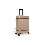 
Medium Suitcase Zuna in Classic 100% Full-Grain Leather - Front Profile View & Tailored Silhouette | Buy Online