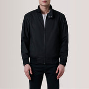 
Authentic Waxed Cotton Canvas Grain Texture & Heavy-Duty Seam Stitching Detail
