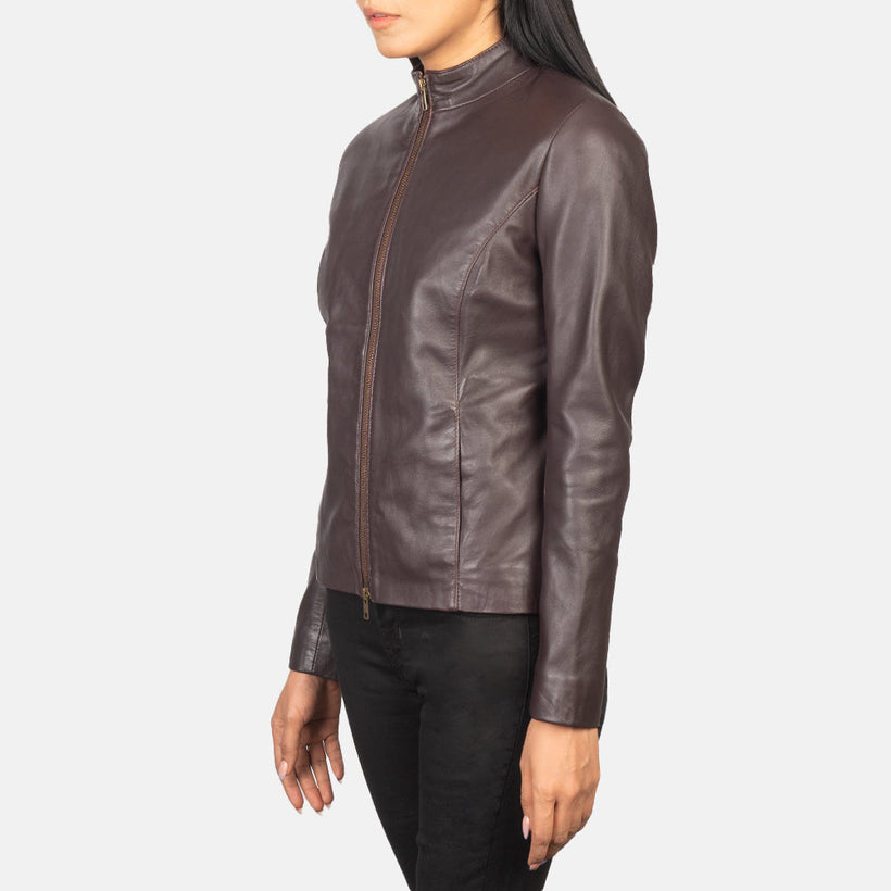 Rumella Leather Biker Jacket