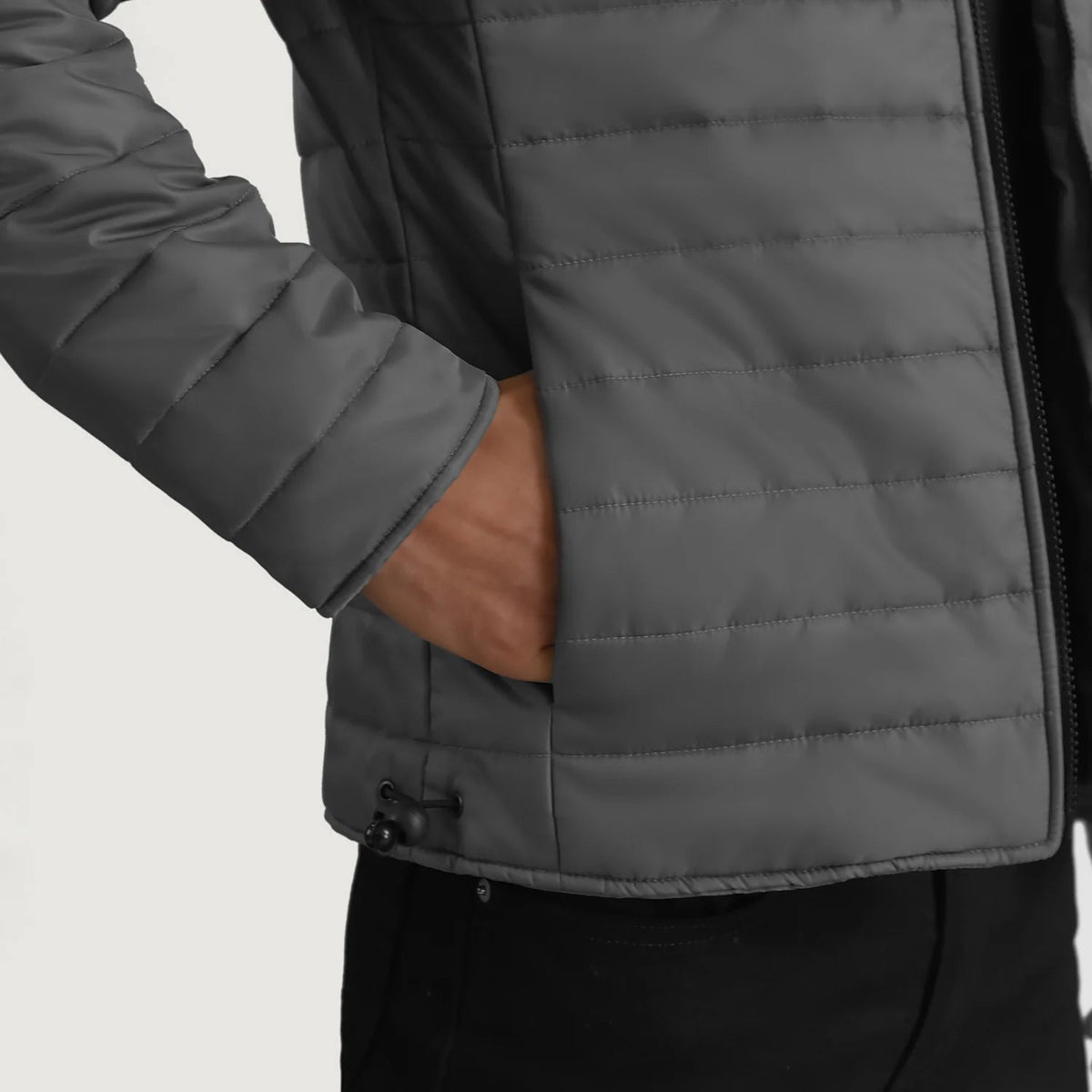 
Interior View Showing Quilted Viscose Lining & Dual Inside Utility Storage Pockets