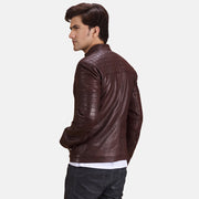 
Authentic Sheepskin Leather with Semi-aniline Finish Grain Texture & Heavy-Duty Seam Stitching Detail